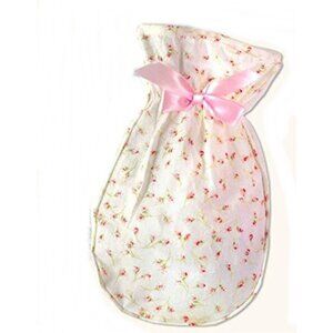 Victorian Trading Co. Rosebud Floral Body Powder Mitt Pink Bow NEW